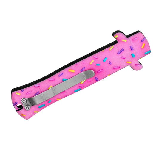 PINK SPRINKLE D/A CALI LEGAL OTF KNIFE