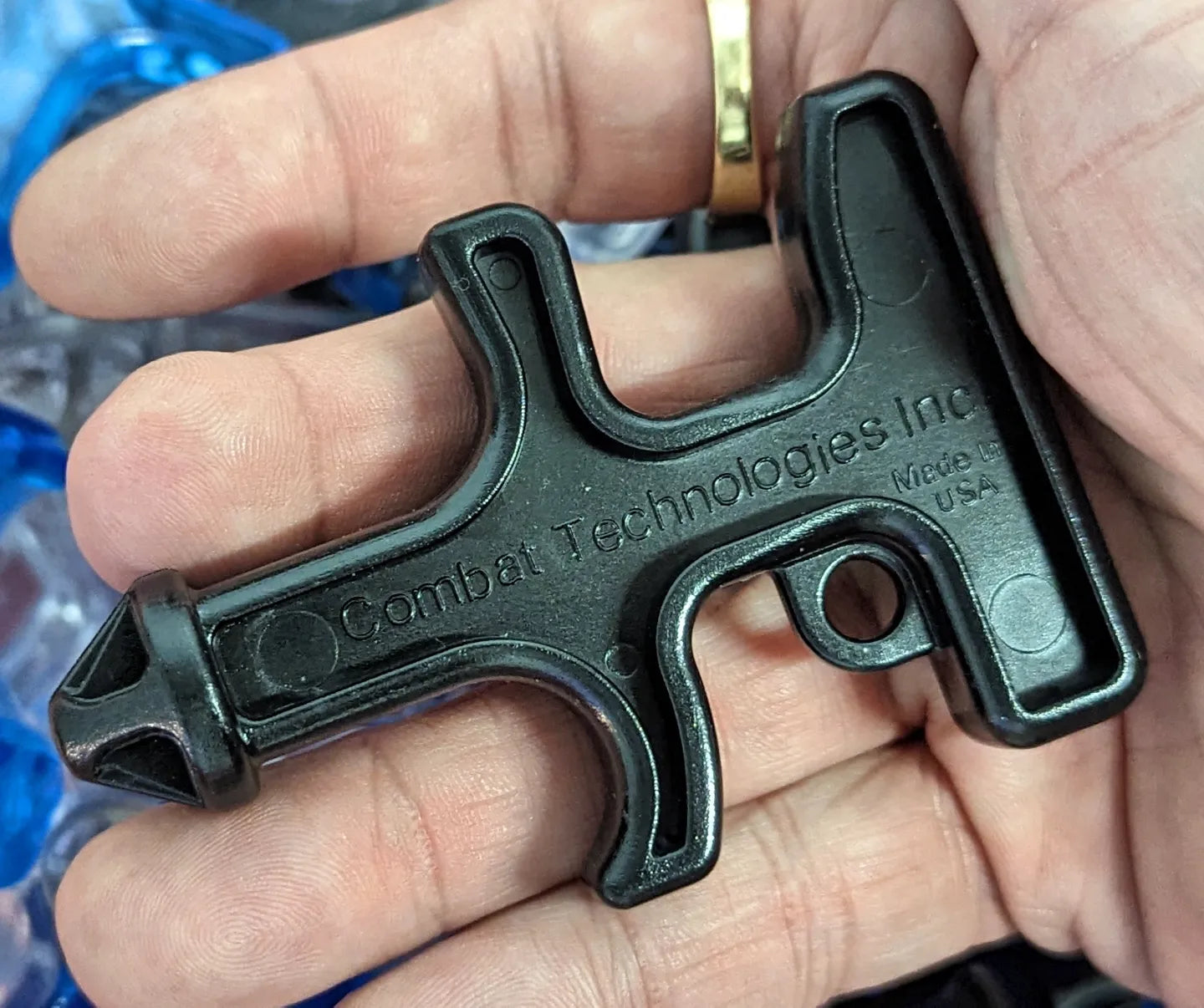 CLEAR COMBAT TECHNOLOGIES IMPACT PLASTIC SELF DEFENSE KEYRINGS