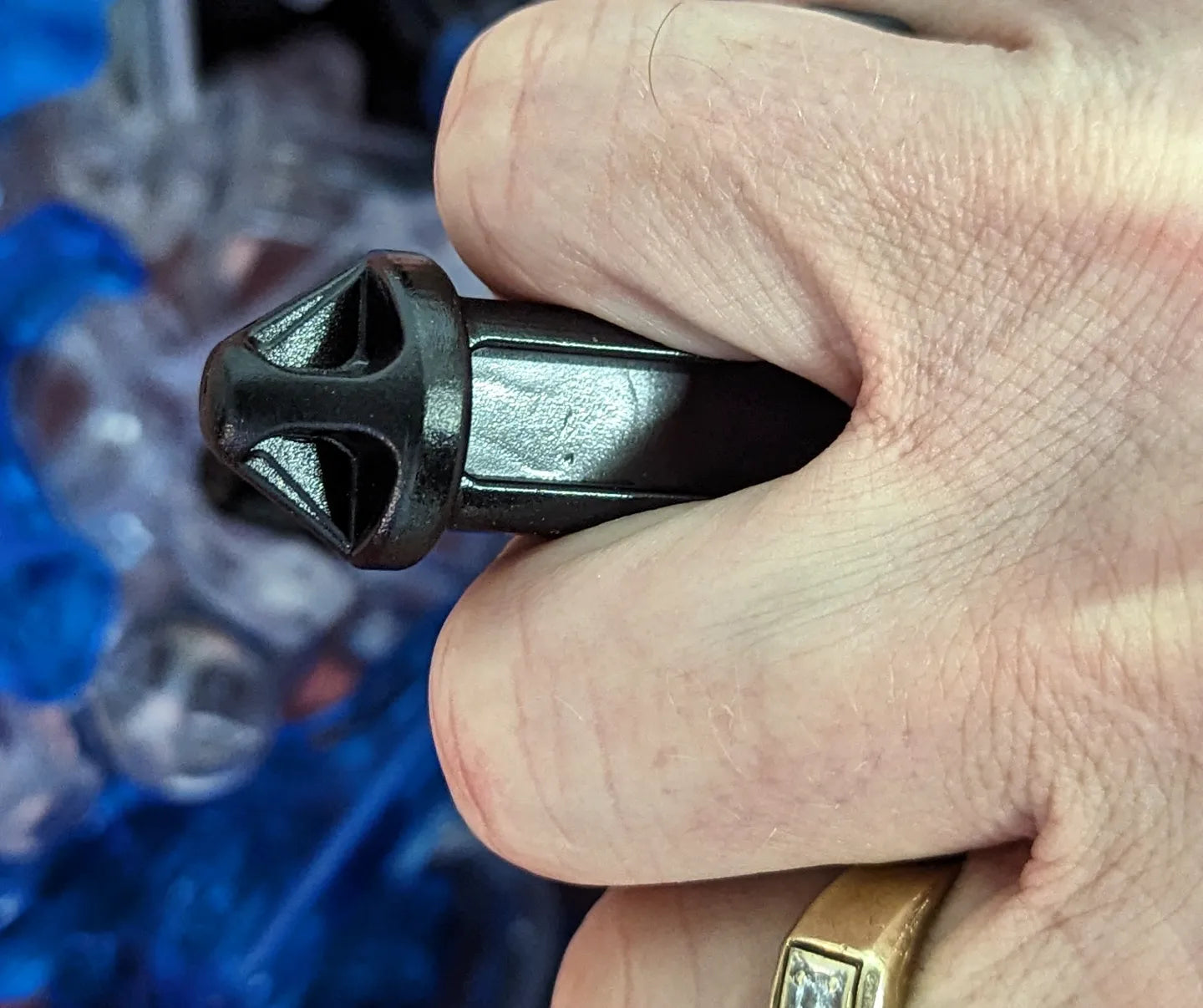 BLUE COMBAT TECHNOLOGIES IMPACT PLASTIC SELF DEFENSE KEYRINGS