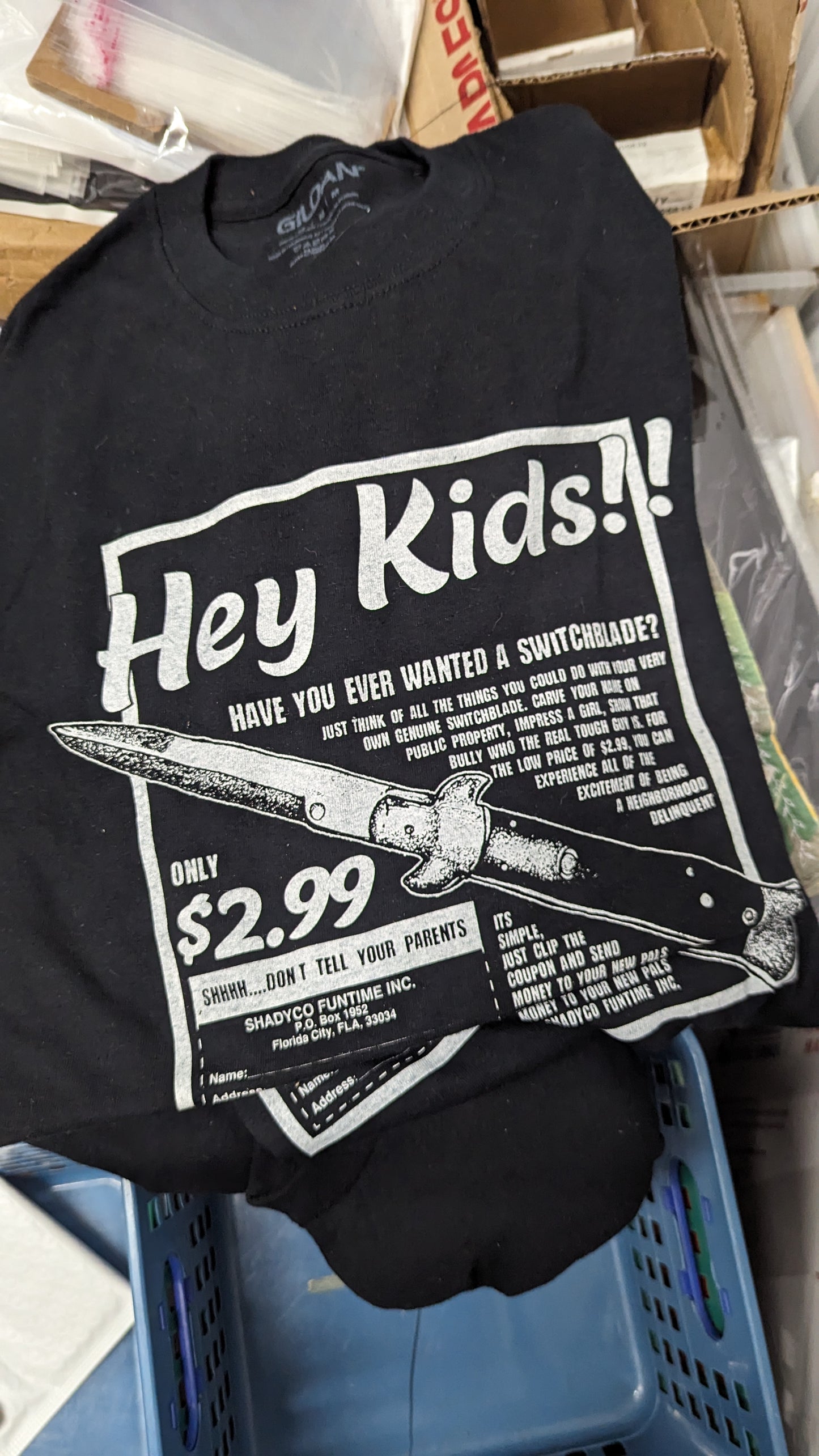 "HEY KIDS' NOVELTY MEDIUM GILDAN COTTON T-SHIRT