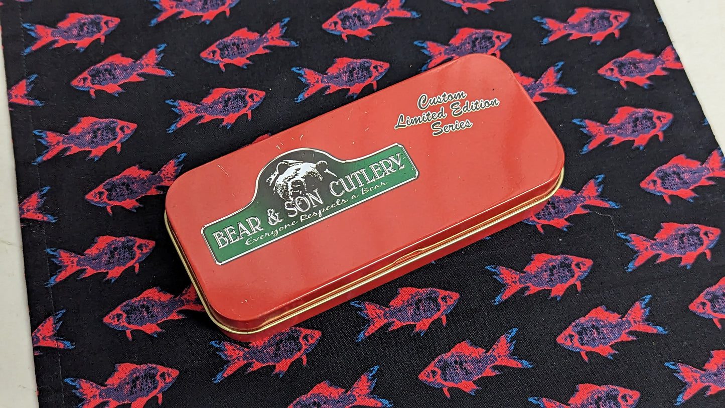 2013 BEAR & SON CUTLERY/ RED HILL EXCLUSIVE CUSTOM 25 PC LTD EDITION "ZOMBIE SPIKE"