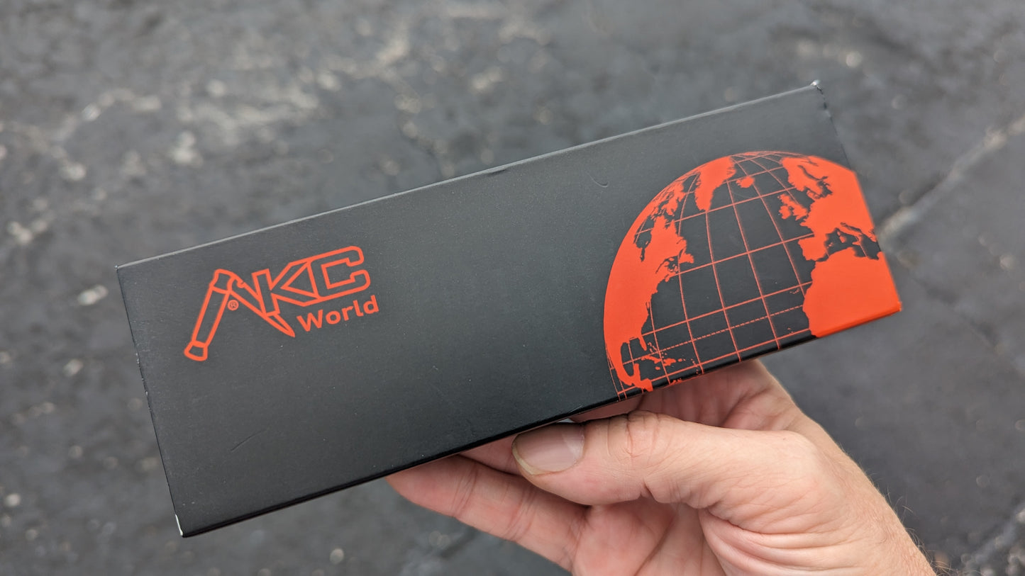 AKC WORLD 11" ROMA DAMASCUS SNAKEWOOD SWINGUARD