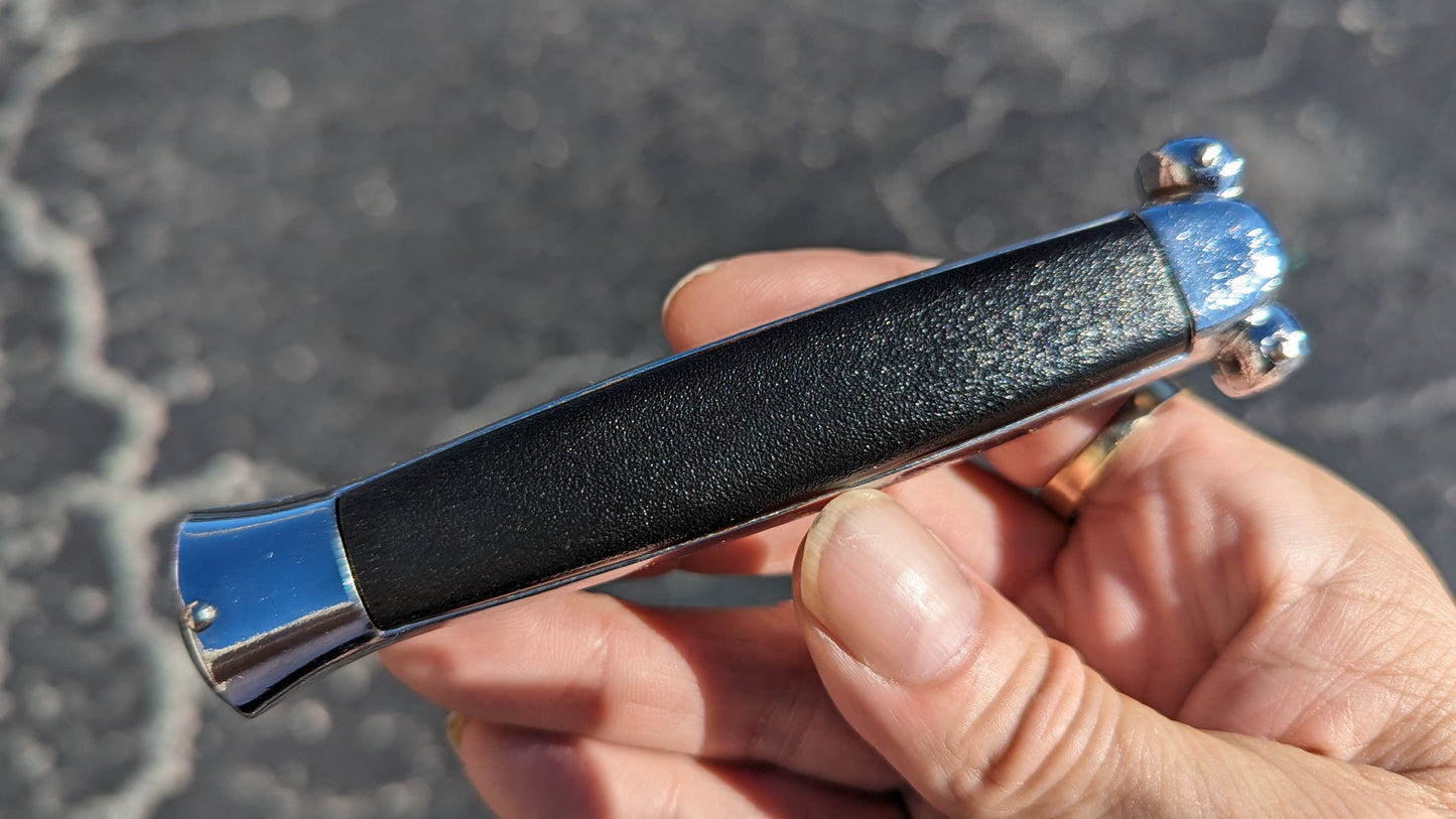 VINTAGE 80'S BLACK "SUPER-AUTOMATIC" D/A OTF KNIFE
