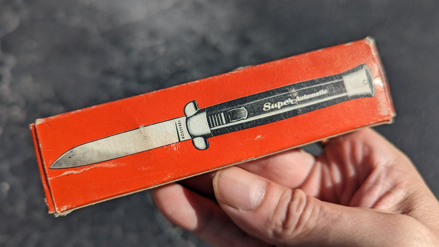 VINTAGE 80'S GREEN "SUPER-AUTOMATIC" OTF KNIFE