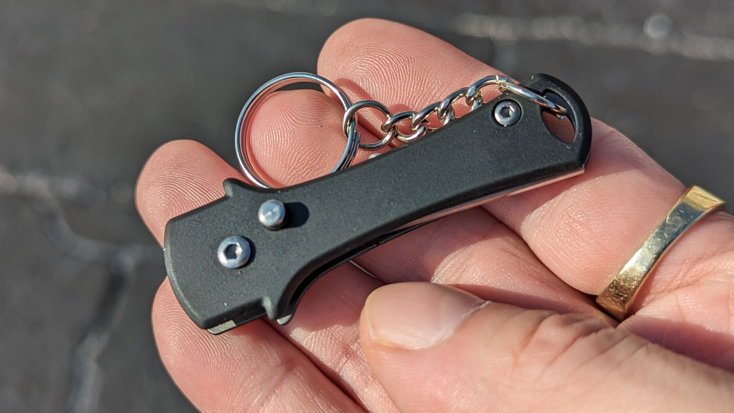 MINI ROACH CLIP SWITCHBLADE KEYRING