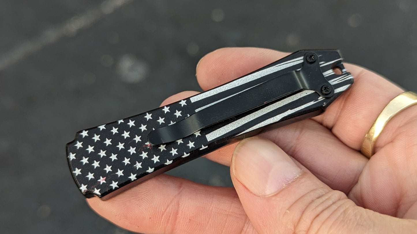 BW USA FLAG MINI COFFIN SCALPEL OTF KNIFE