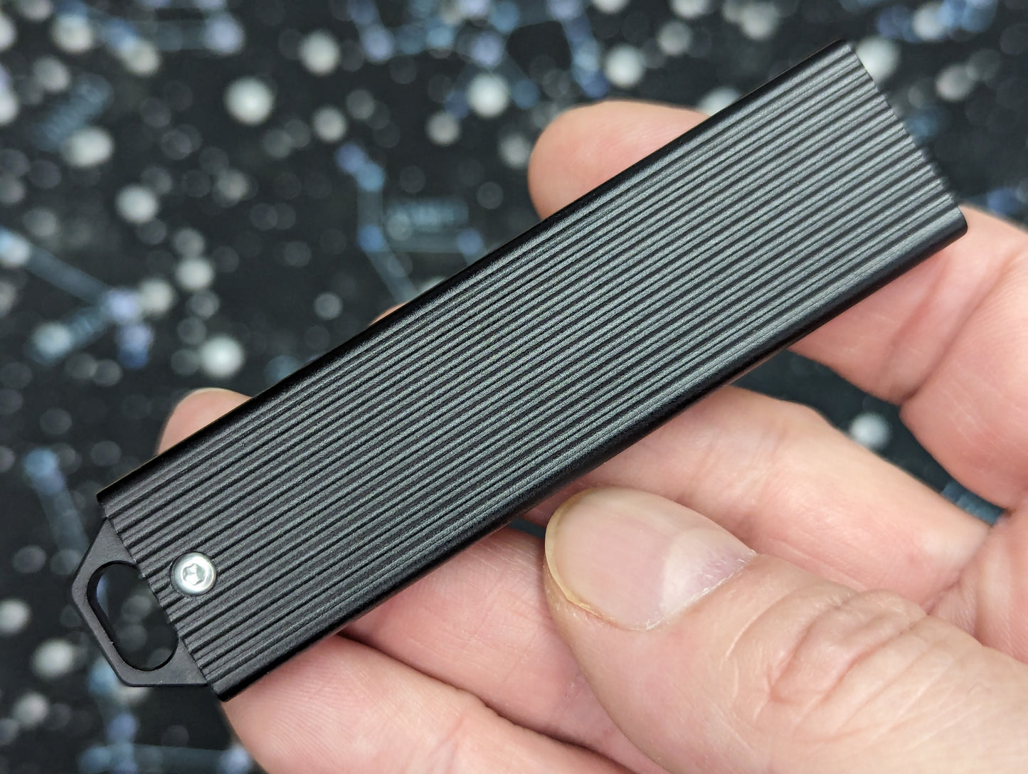 EDC D2 KEYRING GRAVITY UTILITY KNIFE BLACK