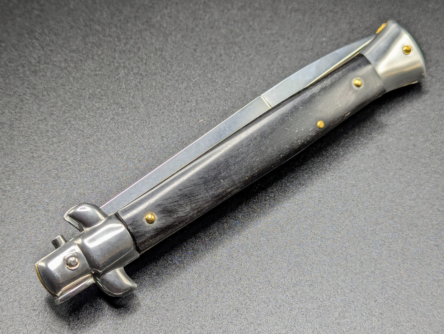 11" FRANK BELTRAME BUFFALO HORN ITALIAN STILETTO BAYONET