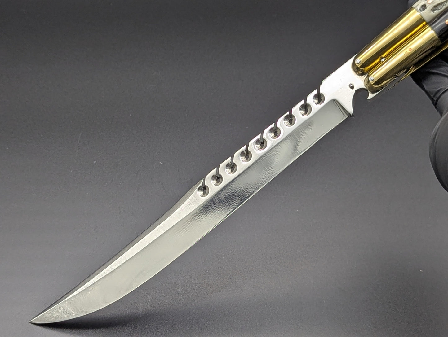 14.25" BUSISI XL BLADE FHM BALISONG RAMBO BF/BN