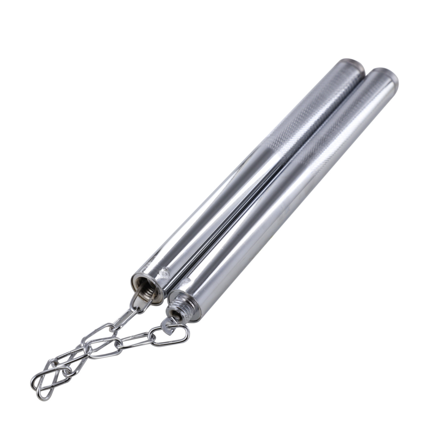 21.5" OL STAINLESS NUNCHUKA MINI BATON COMBO