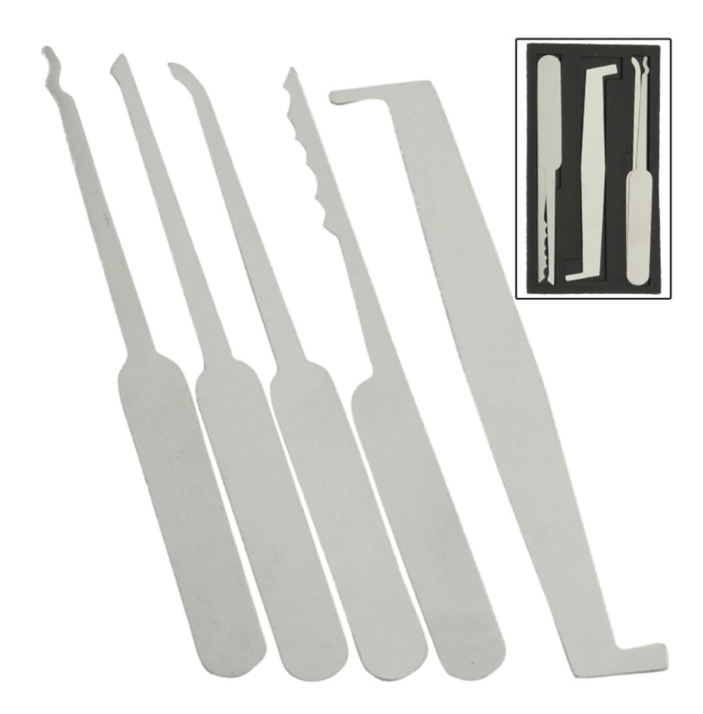Black Card Wallet Lock Pick Set