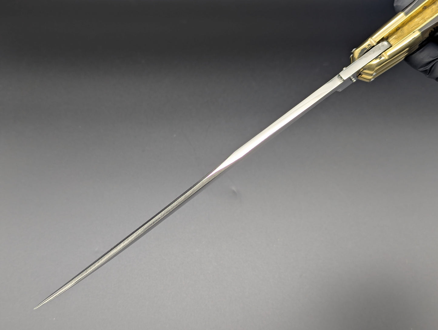 14.25" WOOD & HORN BUSISI XL BLADE FHM BALI CLIP POINT