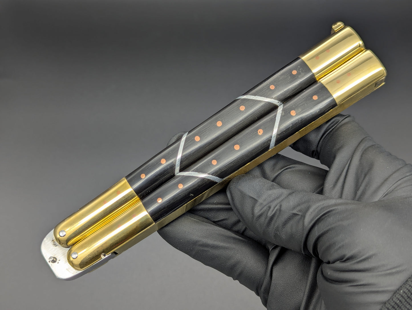 11" ABEST CUSTOM CARABAO HORN FHM BALISONG #2