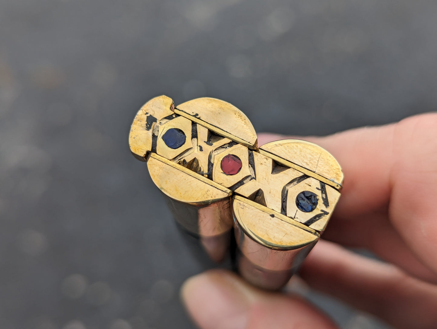 29 CM FHM DOUBLE BLACK HORN BALISONG CLIP POINT