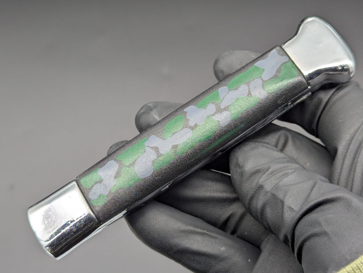 80's VINTAGE NATO MILITARY OTF KNIFE GREY CAMO