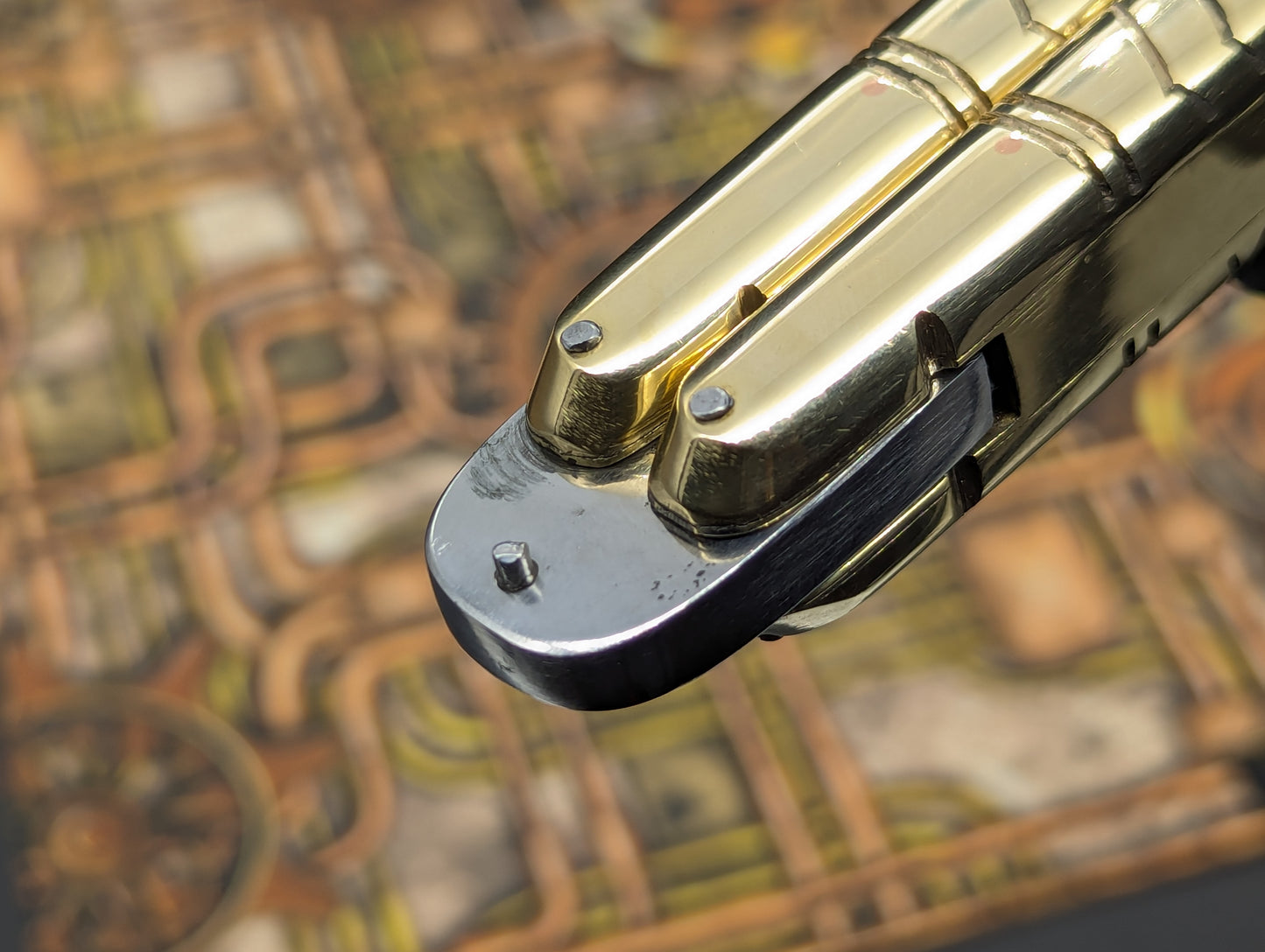 11" 390g HUGE SLAB BRASS HEAVYWEIGHT FHM BALI