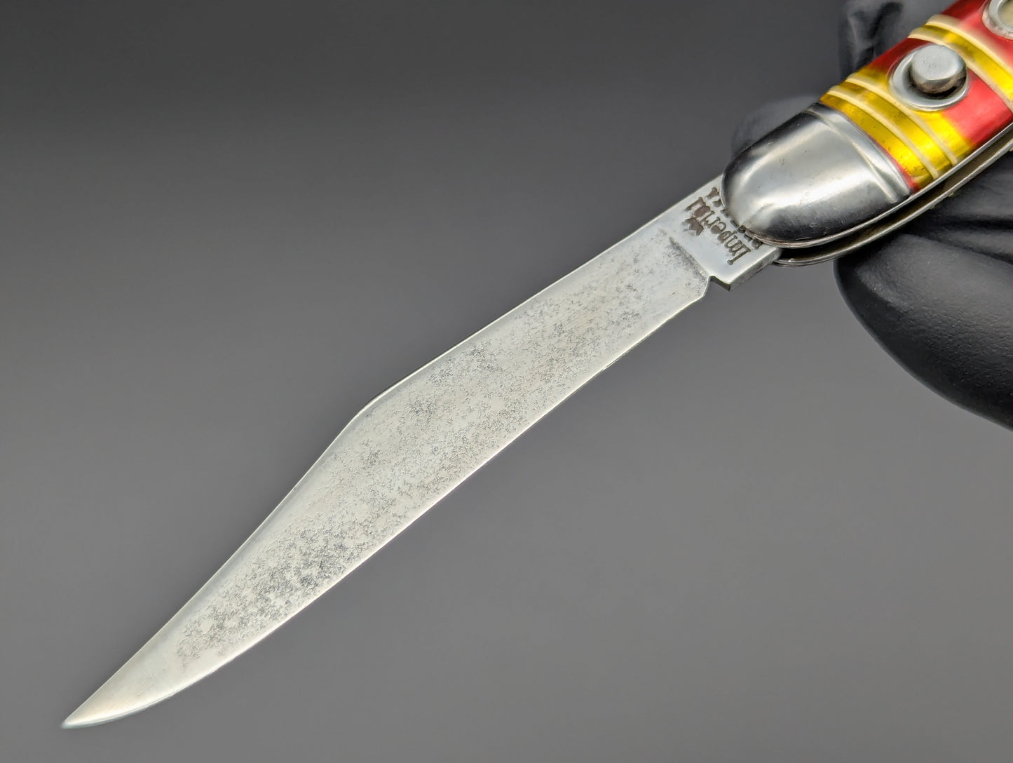 Imperial USA Shur-Snap Candy Stripe Toothpick Automatic Knife #1