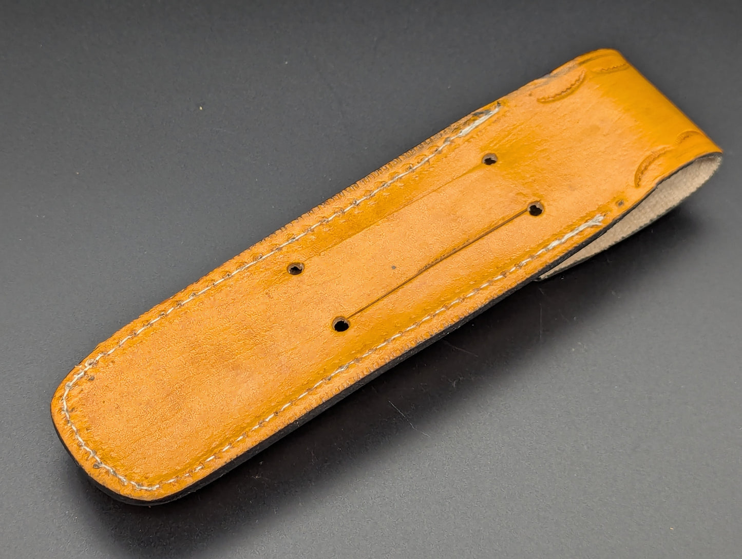 11" JIGGED COWBONE BRASS FHM BALI KNIFE DROP POINT