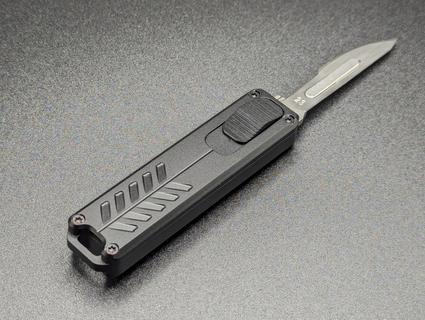 5.25" MINI D/A OTF SCALPEL KNIFE BLACK