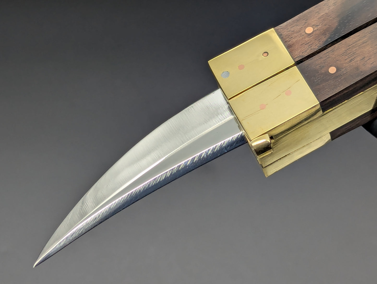 14.25" WOOD & HORN BUSISI XL BLADE FHM BALI CLIP POINT