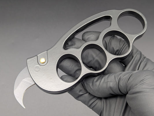 KNOCK OUT DUSTER KARAMBIT AUTOMATIC KNIFE BLACK