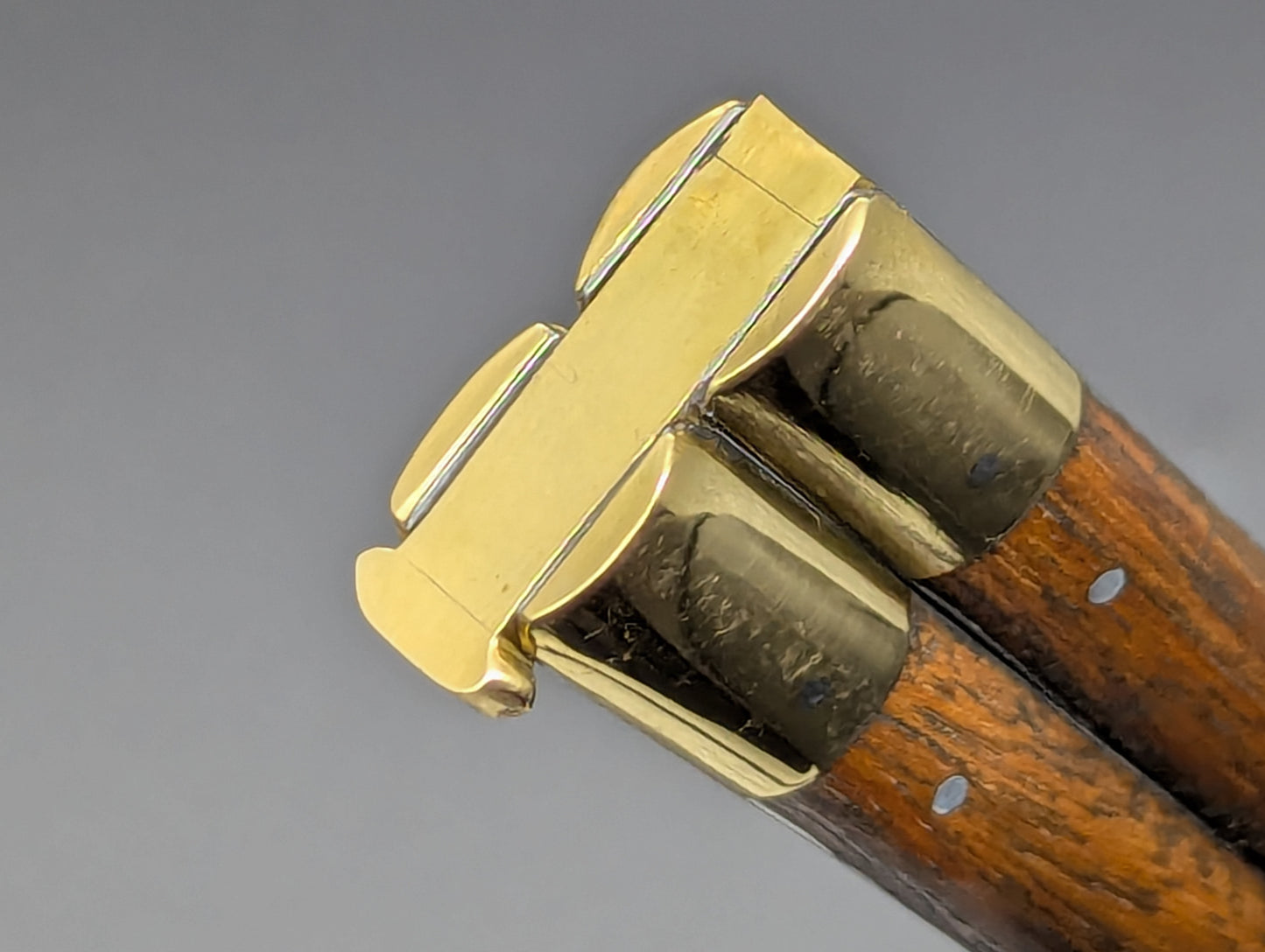 11" FHM Philippines Handmade Slim Narra Wood & Brass Balisong Drop Point