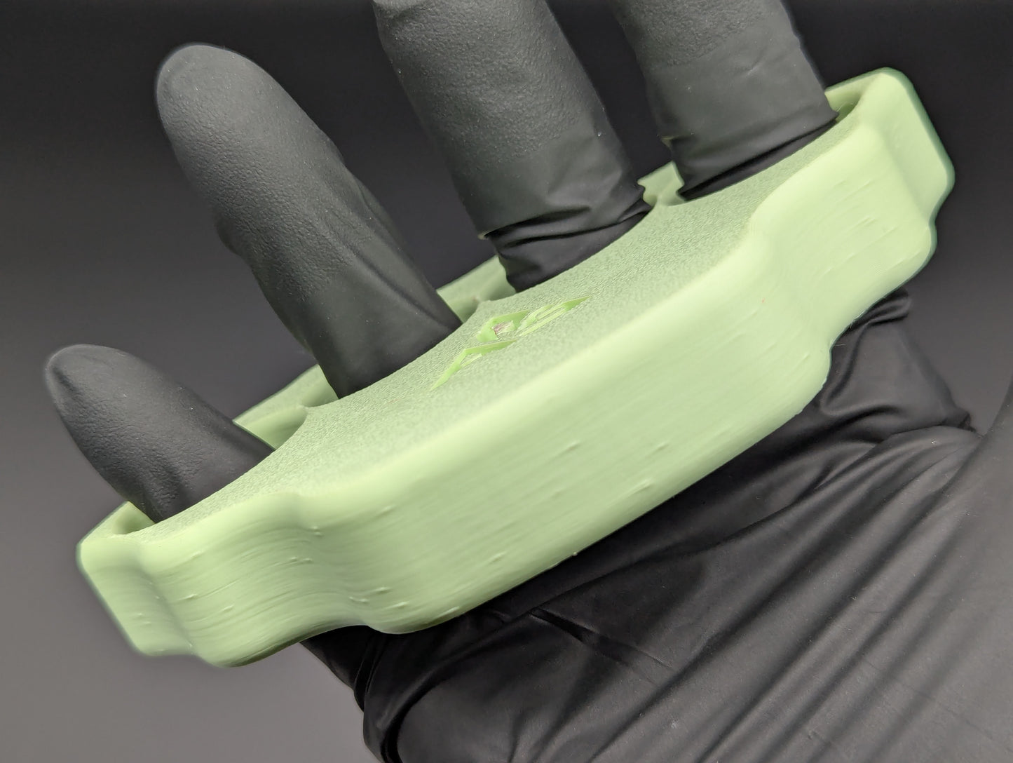 LIME NPE 3/4" A.R.S. FAT BOY 3D PRINTED KNUCKLE DUSTER