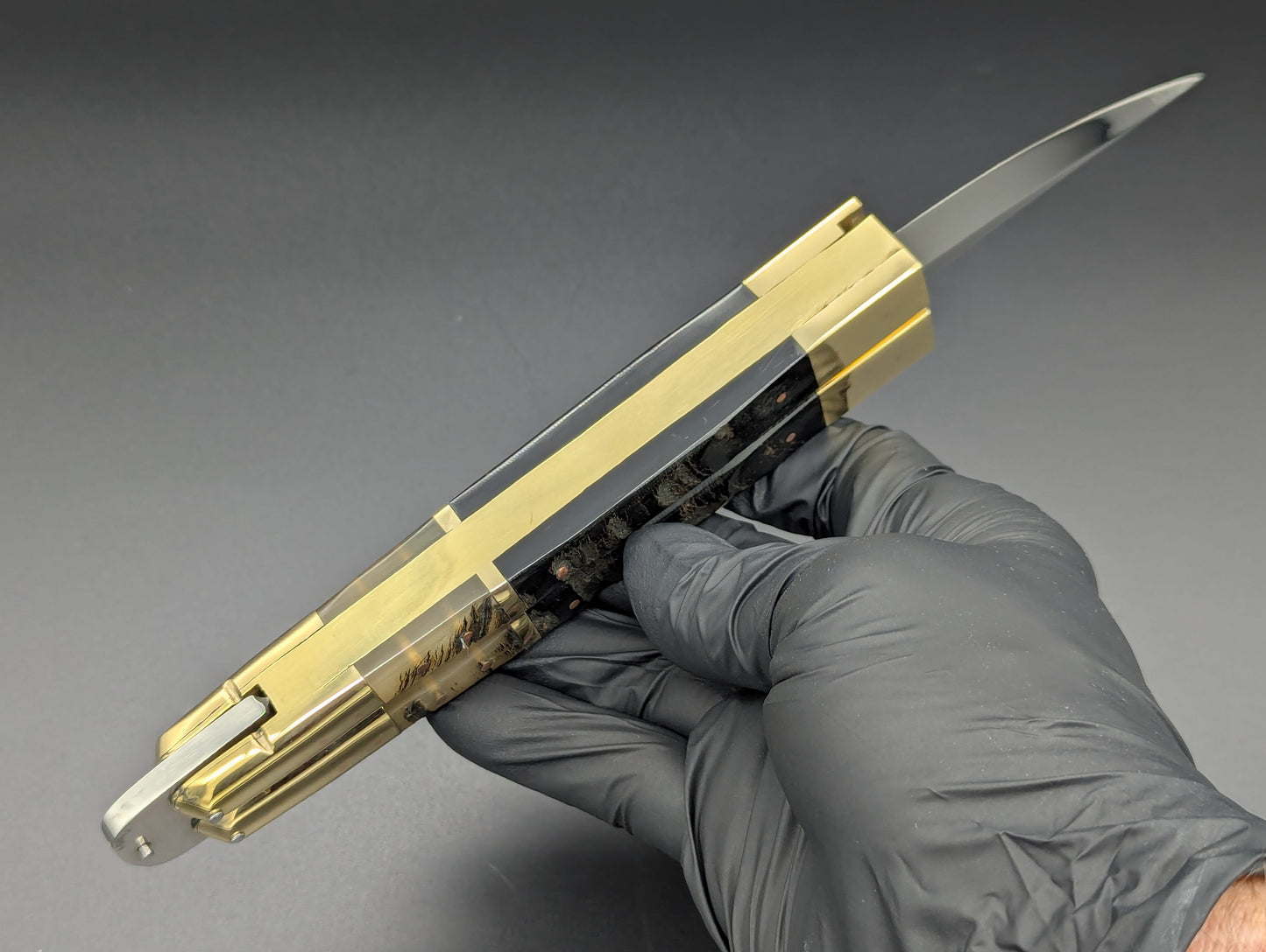 14.25" DOUBLE HORN BUSESE XL BLADE FHM BALISONG KNIFE