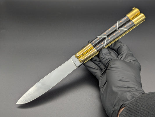 11" ABEST CUSTOM CARABAO HORN FHM BALISONG #2