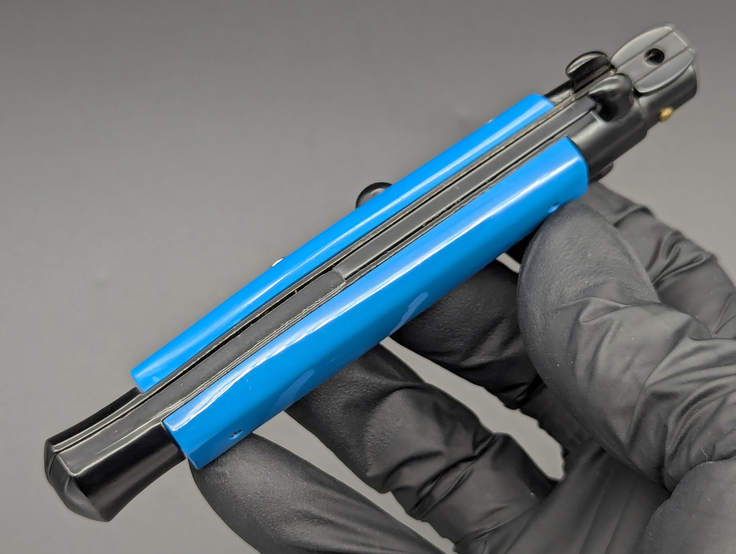 NOS 9" Frank Beltrame BLUE Tactical Italian Stiletto Knife Dagger