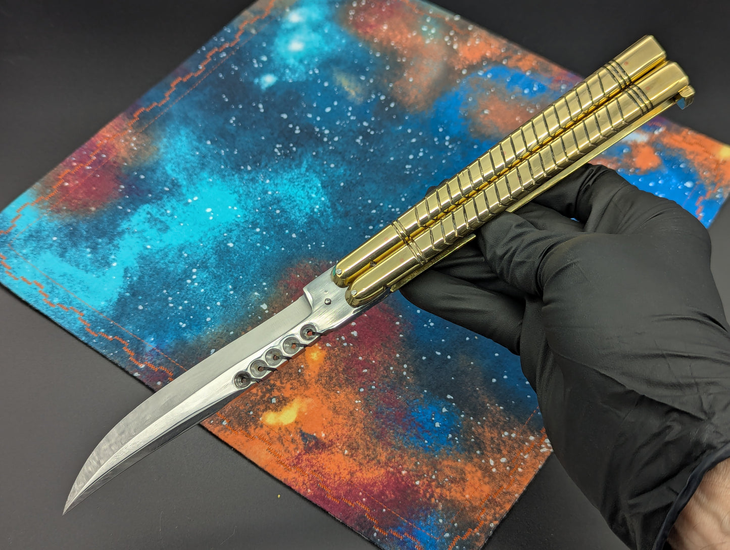 11" Classic Rambo Blade Ultra Heavy Brass FHM Balisong