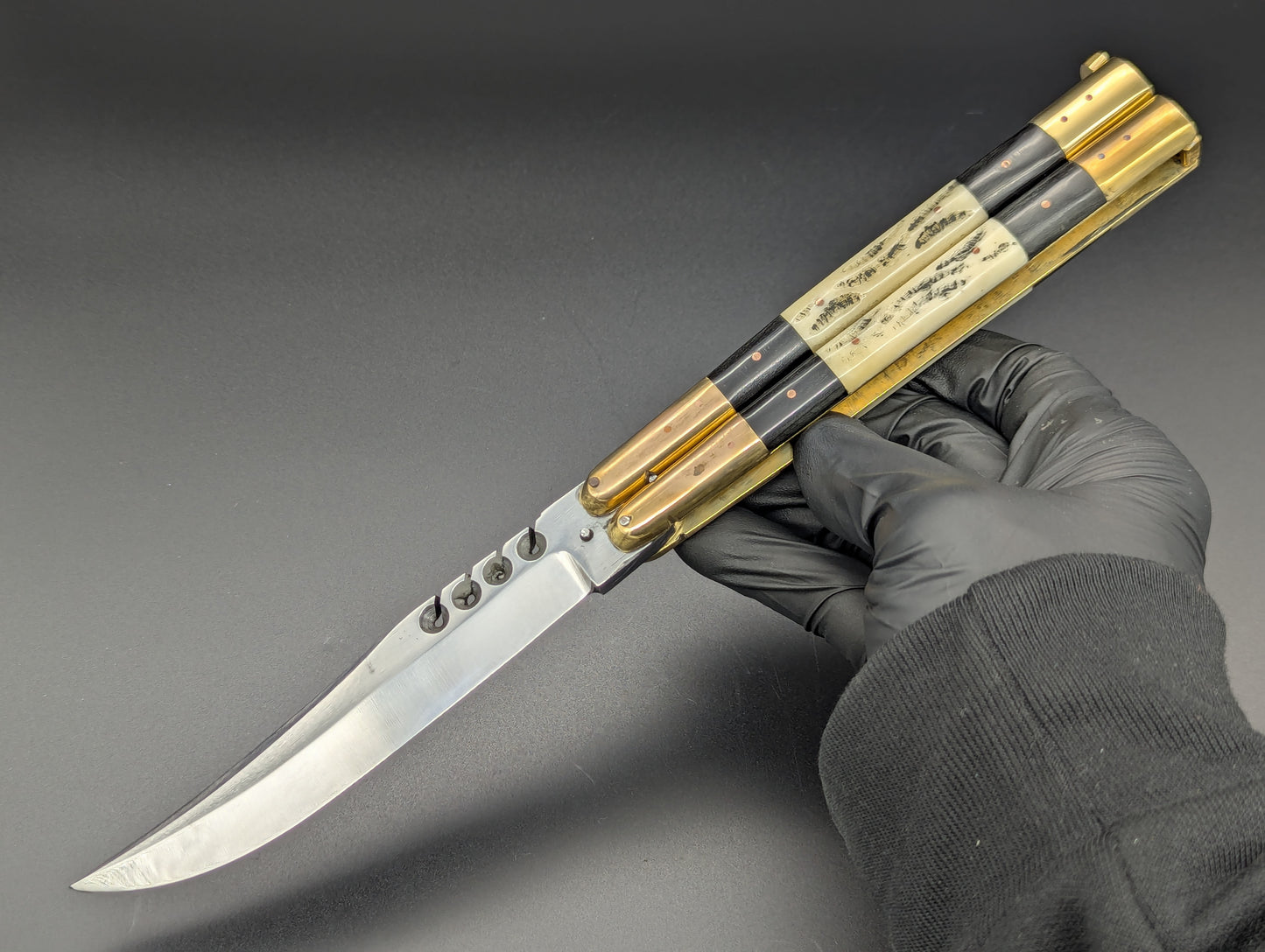 11" SPECIAL HEAVY TRIPLE STACK FHM BALI KNIFE RAMBO CLIP