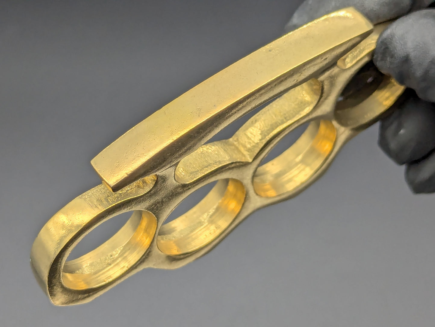 SOLID CAST BRASS SQUARE TOP BRASS KNUCKLE DUSTER