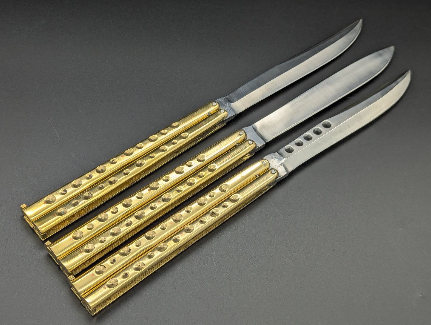 29 CM OL RAMBO TRADITIONAL FHM BRASS BALISONG