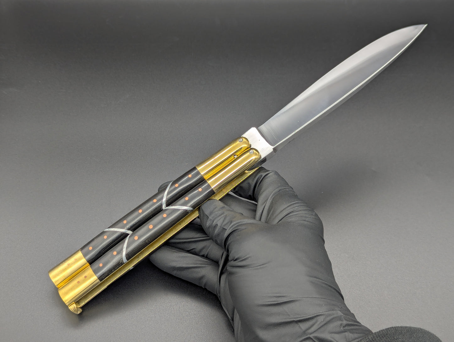 11" ABEST CUSTOM CARABAO HORN FHM BALISONG #2