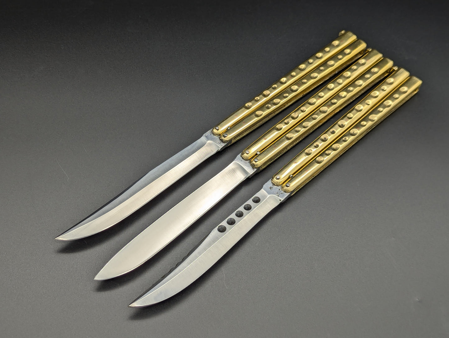 29 CM OL RAMBO TRADITIONAL FHM BRASS BALISONG
