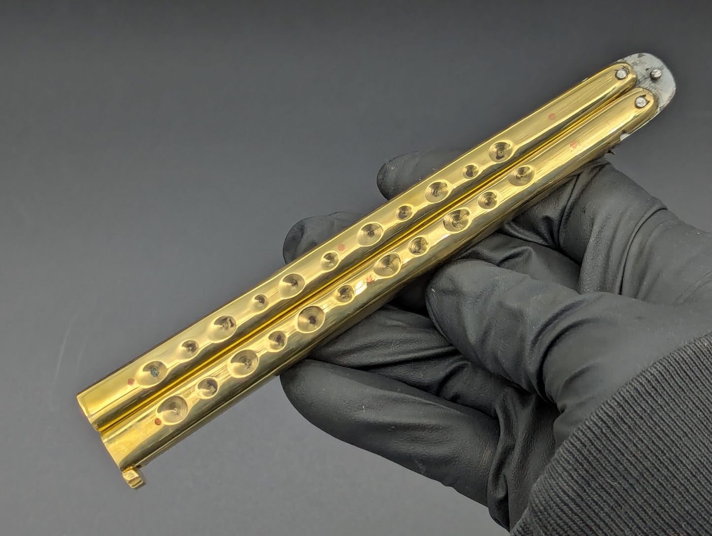 29cm BRASS TRADITIONAL HANDMADE BALISONG RAZOR