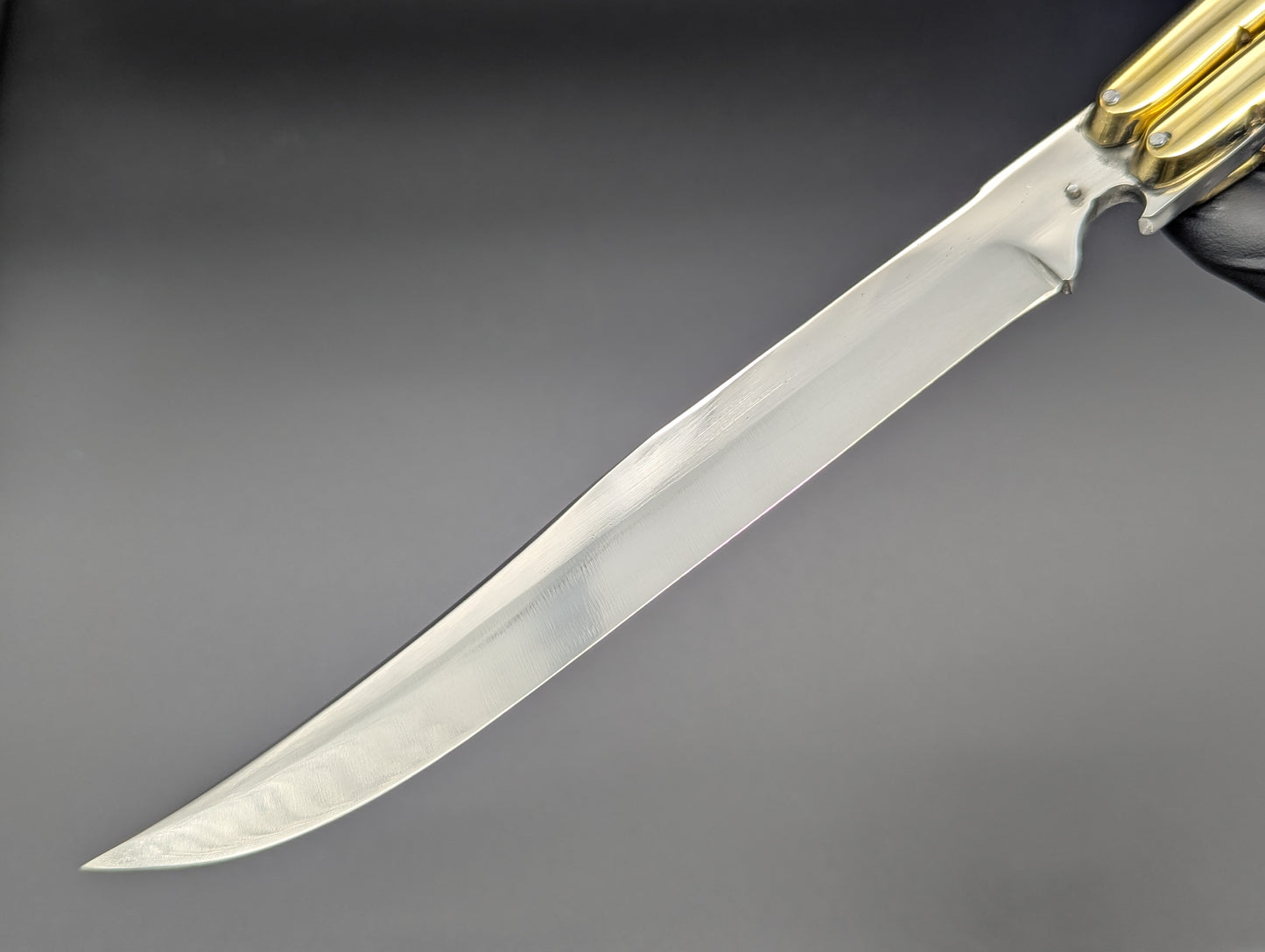 14.25" WHITE BONE BUSISI XL BLADE FHM BALISONG KNIFE