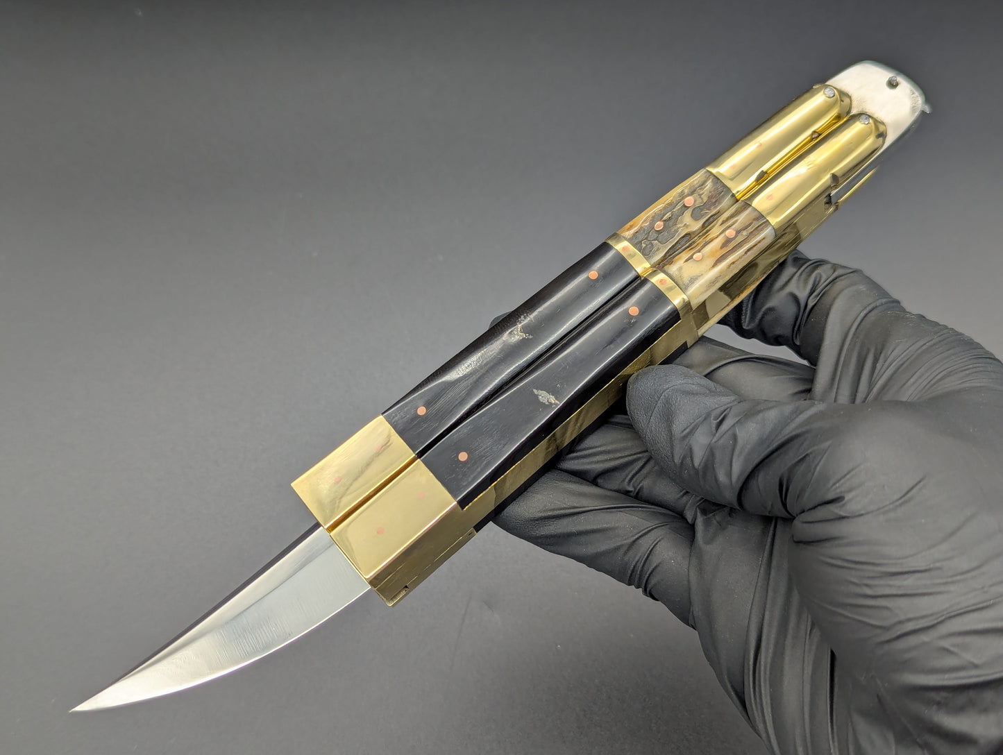 14.25" BUSISI XL BLADE FHM PHILIPPINES BALISONG DEER/ BUFF