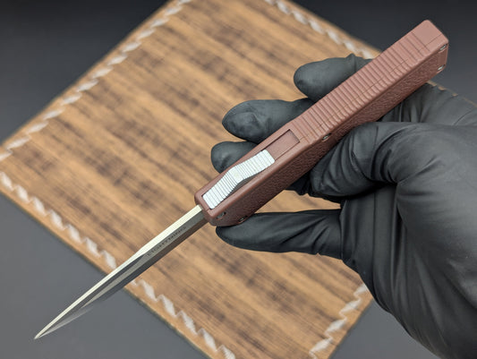 BROWN LIGHTNING 2.0 D/A OTF KNIFE DROP POINT PLAIN