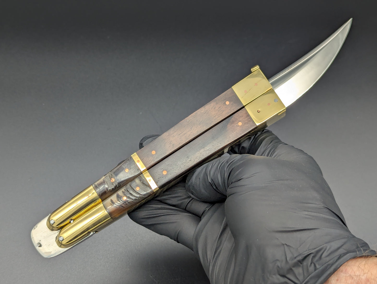 14.25" WOOD & HORN BUSISI XL BLADE FHM BALI CLIP POINT