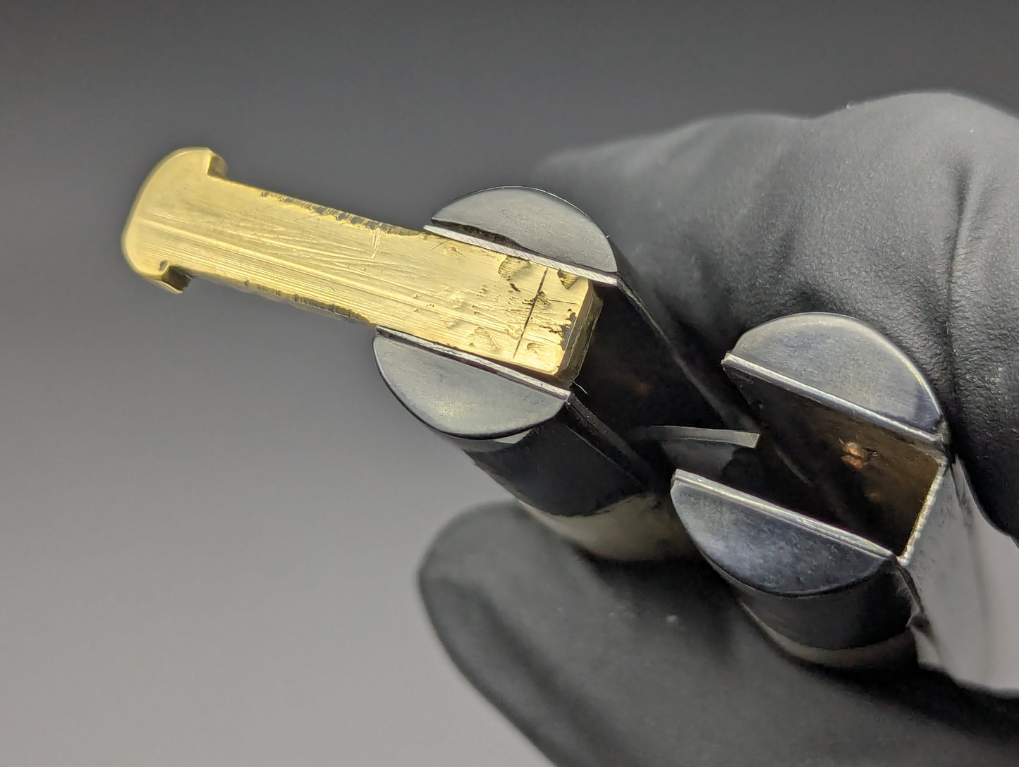 FHM BALISONG AGED BONE & CARABOA HORN 11" OL CLIP POINT BLADE