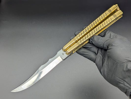 396g 29cm SOLID BRASS FHM BALISONG BATWING CLIP