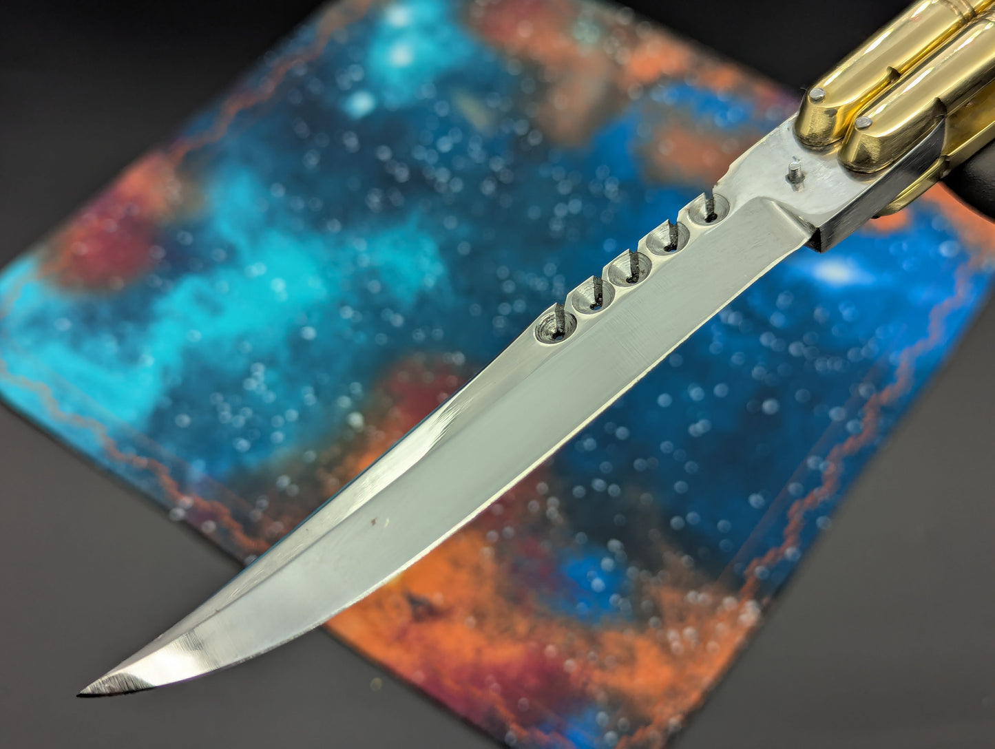 11" Classic Rambo Blade Ultra Heavy Brass FHM Balisong