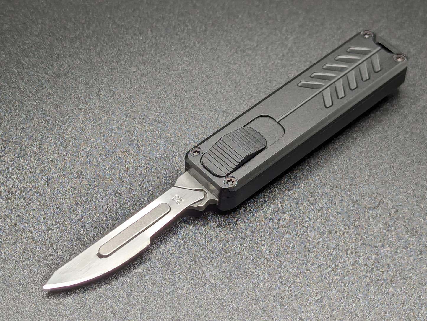 5.25" MINI D/A OTF SCALPEL KNIFE BLACK