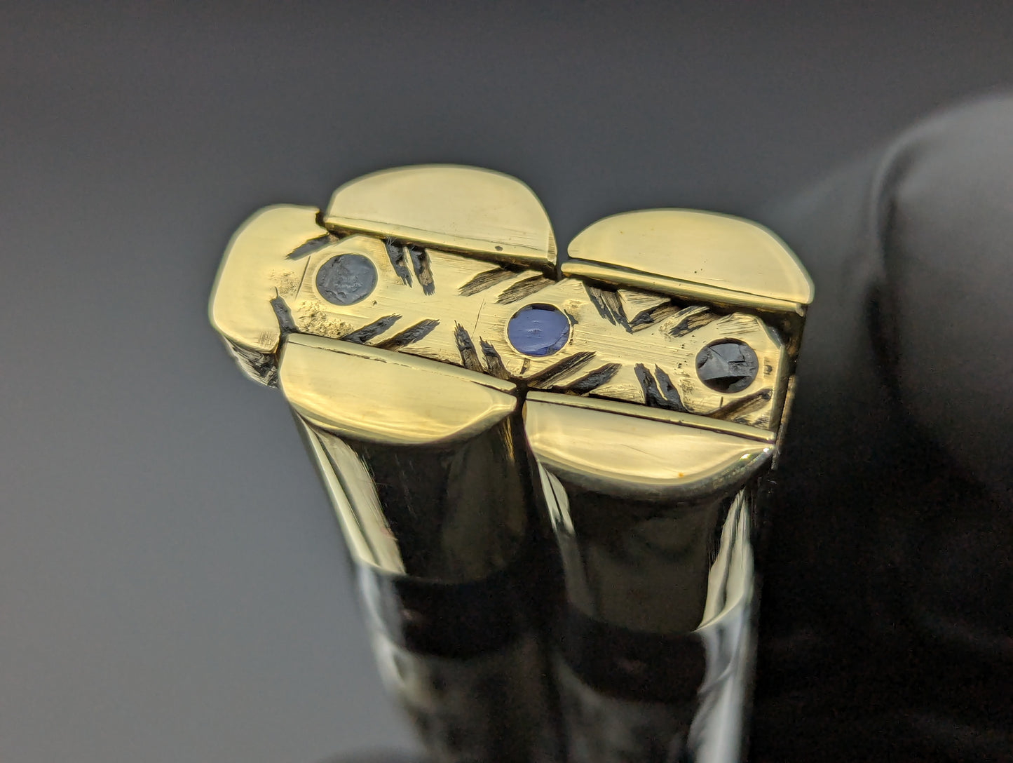 23cm TRIPLE HORN KRIS BLADE PHILIPPINES HANDMADE BALISONG BRASS