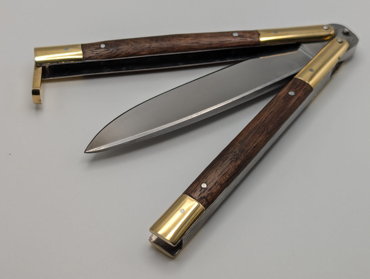 9" FHM Slim Narrawood Balisong Drop Point