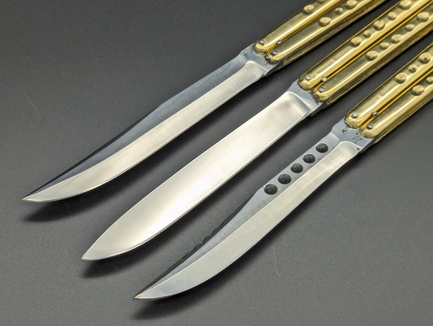 29 CM OL RAMBO TRADITIONAL FHM BRASS BALISONG