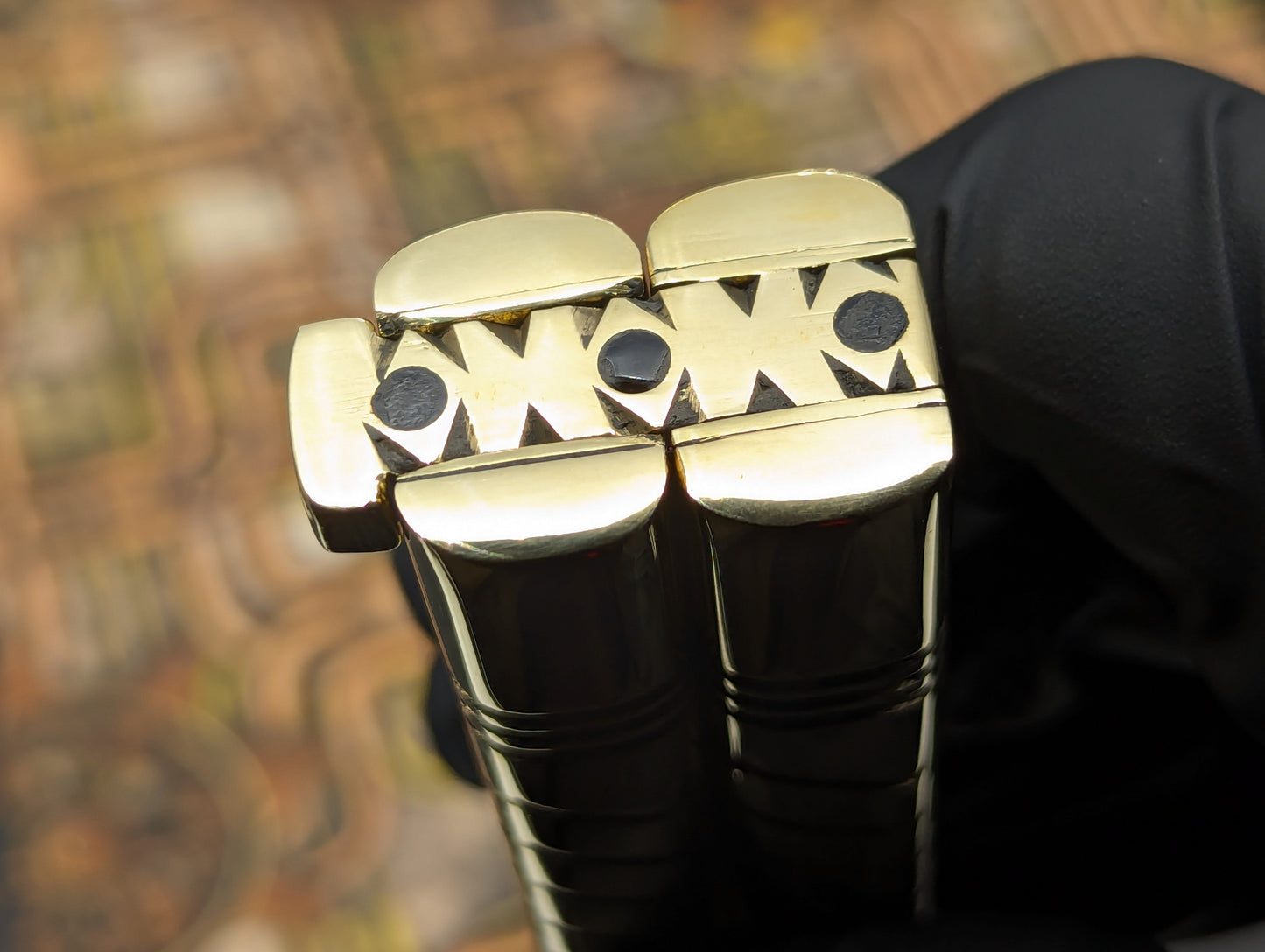 11" 390g HUGE SLAB BRASS HEAVYWEIGHT FHM BALI