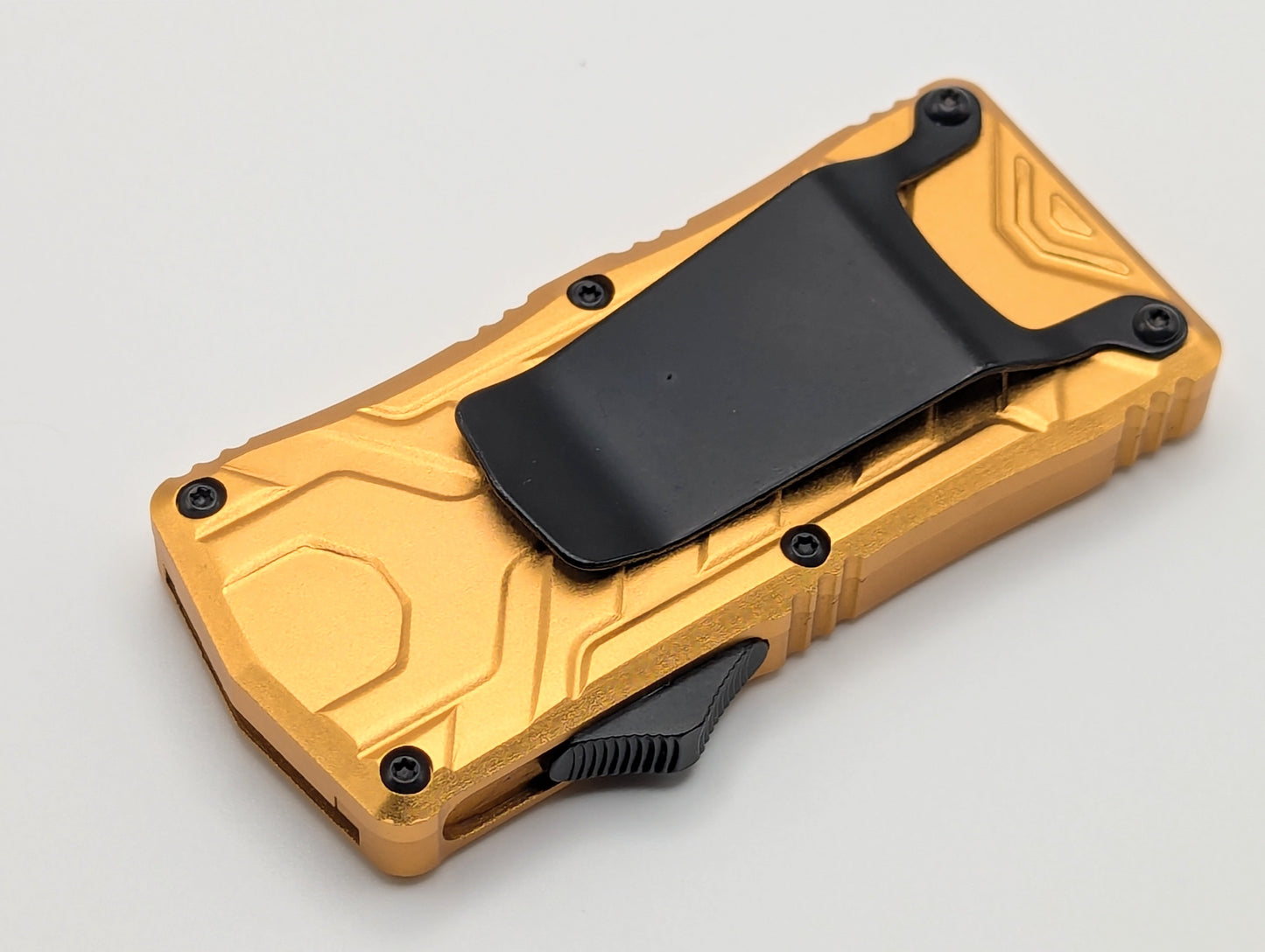 Gold Molded Aluminum D/A Box Cutter OTF Knife